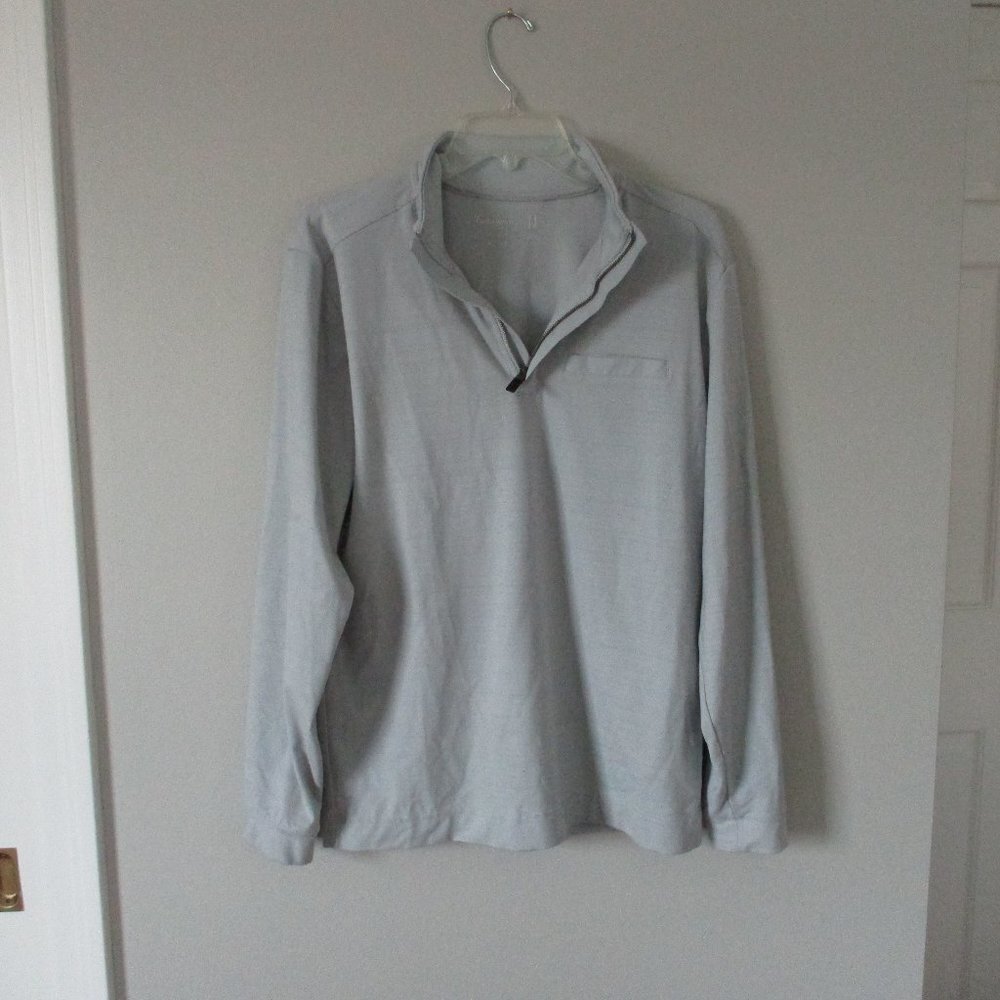 Walter Hagen Sweater Adult Small Grey Quarter Zip Pullover Sweatshirt Mens